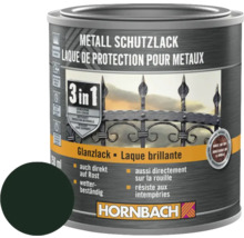 Plechovka ochranného laku na kovy s recepturou 3 v 1 a logem Hornbach