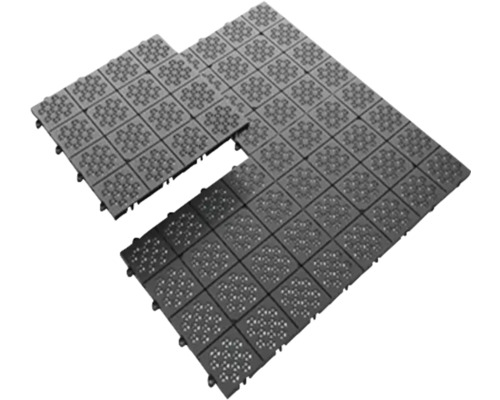 Plastová dlaždice Rojaplast Atena 30,5 x 30,5 cm s klick systémem černá balení 11 ks