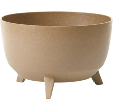 Žardinka plastová na 3 nožičkách ROMA ECO WOOD 4v1 Ø 24 x 15 cm světle hnědá