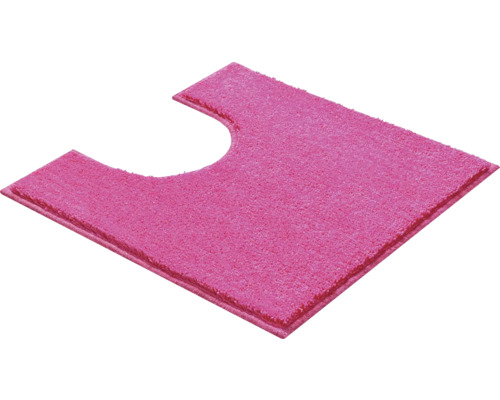 Růžová podložka před toaletu