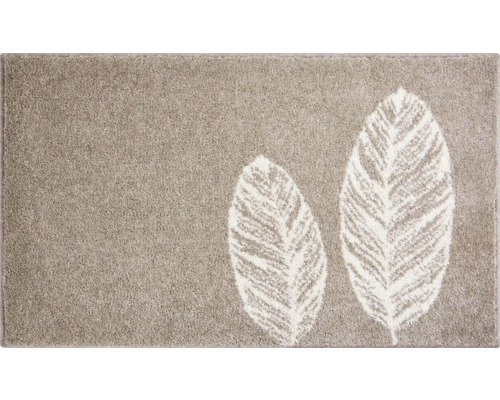 Obdélníková koupelnová předložka se vzorem listů