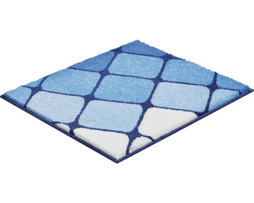 Čtvercová koupelnová předložka s geometrickým vzorem