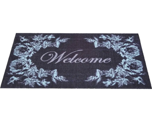Rohožka se vzorem růží a uvítacím nápisem
