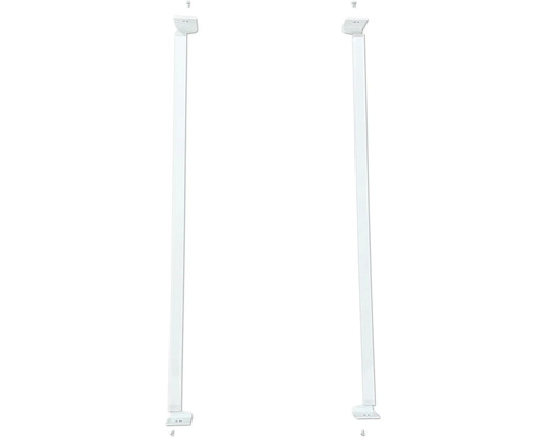 Dva bílé rámy dveří k montáži