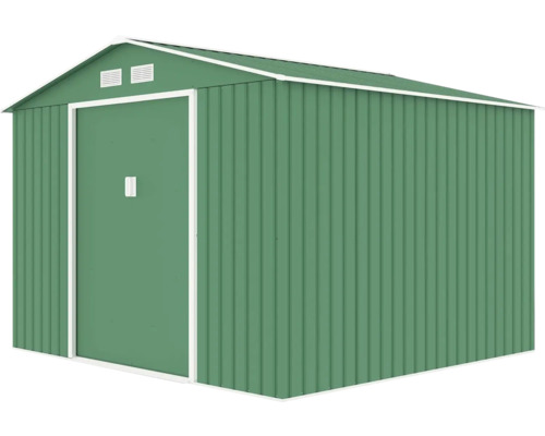 Kovová zahradní bouda s dveřmi