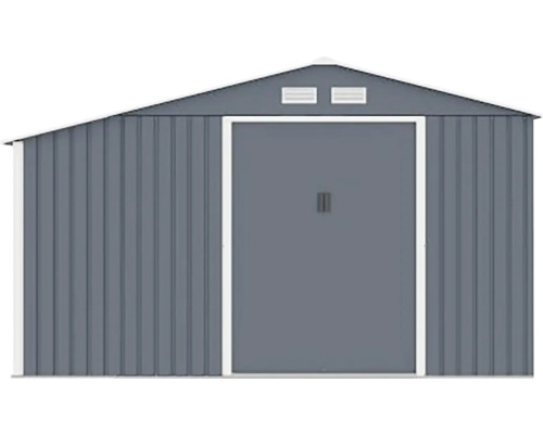 Kovový zahradní domek s dveřmi