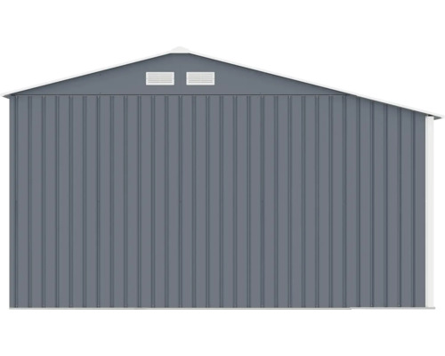 Kovový zahradní domek s větráním