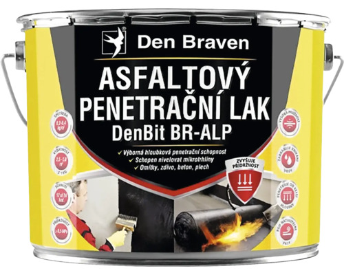Asfaltový penetrační lak DEN BRAVEN DenBit BR-ALP 4,5 kg