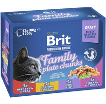 Brit Family Plate Chunks krmivo pro kočky, 1200 gramů