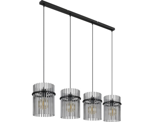 Závěsné svítidlo se čtyřmi světly a cylindrickými stínidly