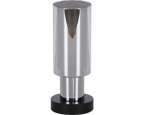 Kovová stolní lampa s černou základnou