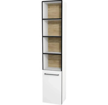 Koupelnová skříňka vysoká Devo Sonus 2.0 levá bílá 38 x 186 x 30 cm SO2-SO1DL38-F01