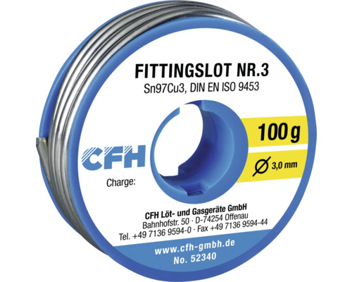 Pájka CFH WL 340 Ø 3mm 100 g Pájka CFH WL 340 Ø 3mm 100 g