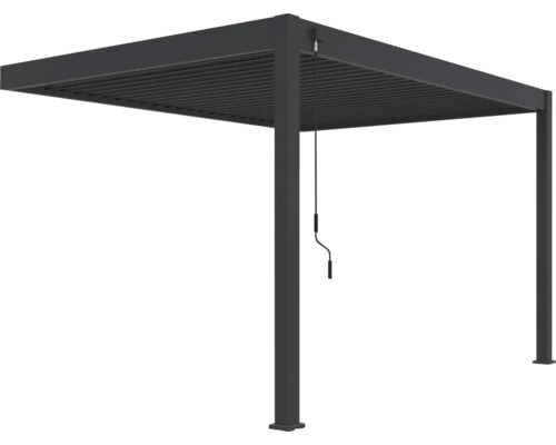 Volně stojící pergola s nastavitelnými lamelami do zahrady