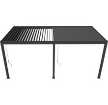 Pergola s lamelovou střechou pro zastínění