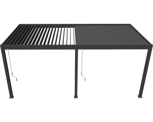 Pergola s lamelovou střechou pro zastínění