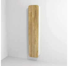 Koupelnová skříňka vysoká Devo Oval levá dub přírodní/alpská bílá 34 x 165 x 33 cm OV-S1DLE34-P36D01L10