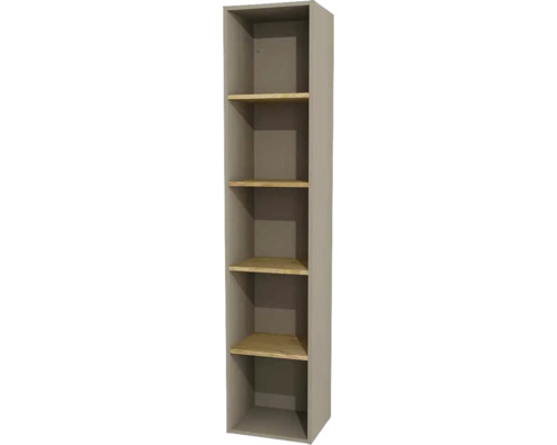Nástěnný regál do koupelny Devo Sonet Dakar/dub 35 x 164 x 30 cm SF-SO35-F120P52 Regál s pěti přihrádkami