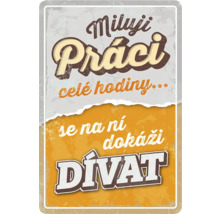 Miluji práci celé hodiny nástěnná dekorace