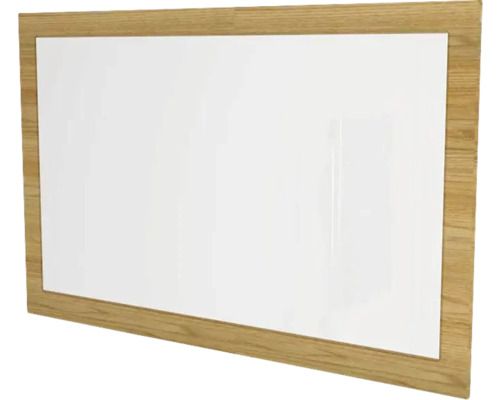Zrcadlo do koupelny v rámu Devo Vena 2.0 110 x 70 cm kitami VE2-LU110-F107 Bílá tabule s dřevěným rámem