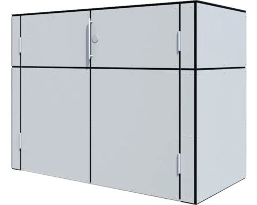 Šedý úložný box pro venkovní použití