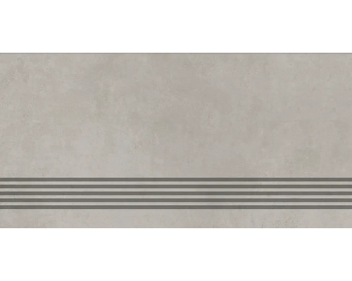 Schodovka imitace betonu Manhatten Grey 30 x 60 cm matná