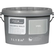 Barva na zeď StyleColor Steel šedá 1 l