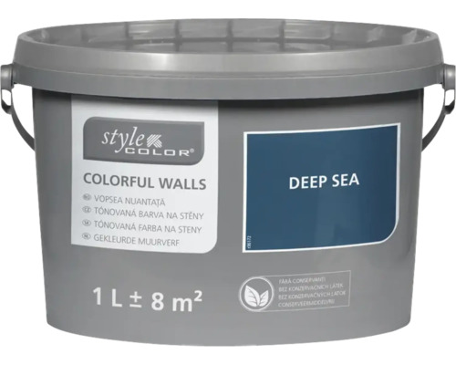 Barva na stěny a strop StyleColor 1 l deep sea