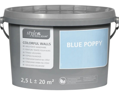 Barva na stěny a strop StyleColor modrý mák 2,5l