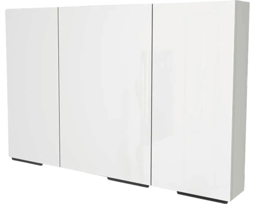 Zrcadlová skříňka bez osvětlení Devo Vena 2.0 110 x 53 x 50 cm pearl grey/L09 Bílá koupelnová skříňka se třemi dvířky