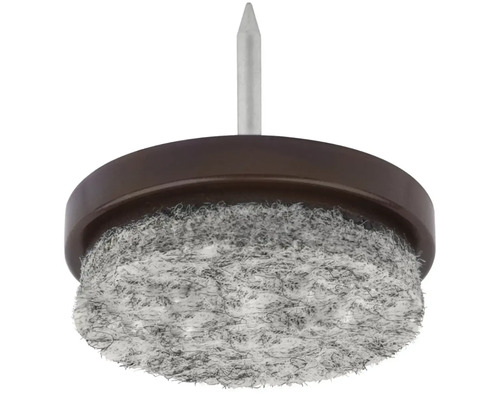 Klouzač s hřebíkem pro upevnění nábytku