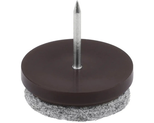 Hřebíkový kluzák s plstěnou kluznou plochou pro ochranu podlah