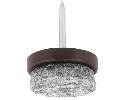 Hřebíkový kluzák na nábytek s plstěnou kluznou plochou