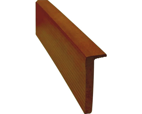Ukončovací profil WPC L Mahagon 12 x 58 x 2000 mm Dřevěná T profilová lišta pro interiérové úpravy