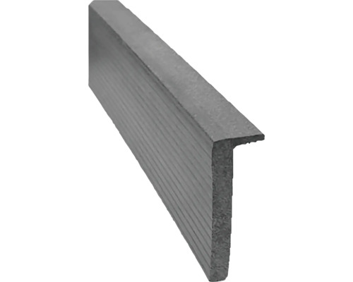 Ukončovací profil WPC L Light Grey 12 x 58 x 4000 mm T-profil z plastu