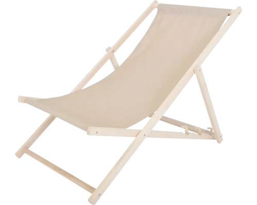 Dřevěné lehátko s látkovým potahem