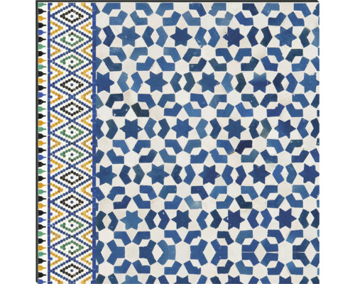 Dekorativní dlaždice s hvězdicovým vzorem a bordurou