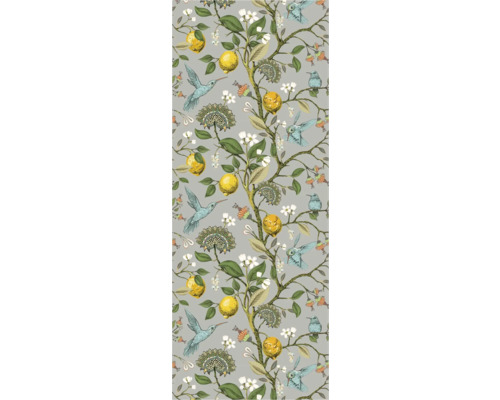 Tapeta s citrony, květinami a kolibříky