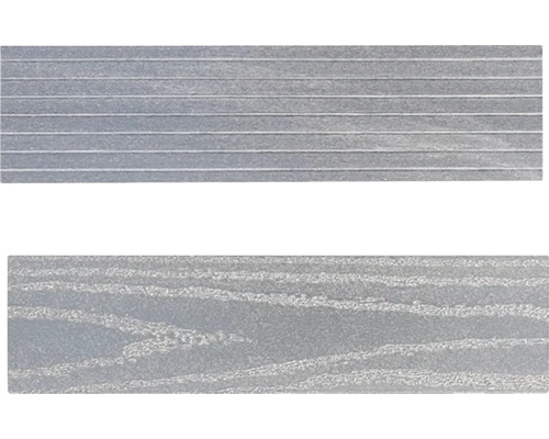 Dvě terasová prkna s různými povrchovými strukturami