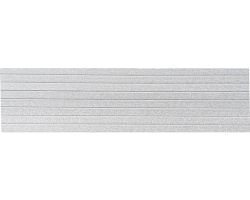 Ukončovací profil WPC plný Light Grey 11 x 70 x 2000 mm Vzor dlaždic s vodorovnými liniemi