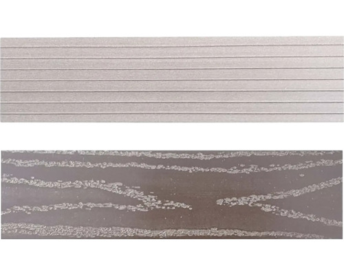 Terénní profil prkna s rýhovaným a zrnitým povrchem