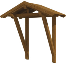Dřevěný přístřešek nad vchodové dveře