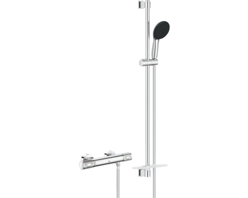 Termostatická sprchová baterie Grohe Quickfix Precision Feel chrom 34853001 Sprchový set s termostatickou baterií a sprchovou tyčí