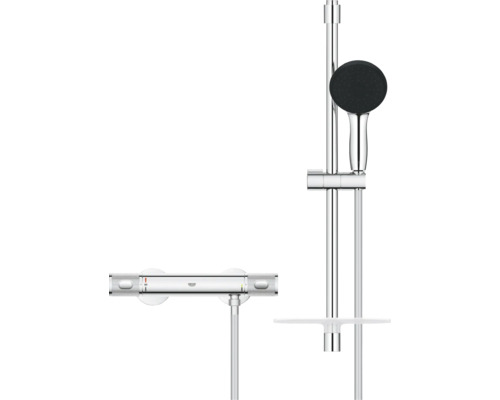 Sprchová baterie s ruční sprchou a sprchovou tyčí