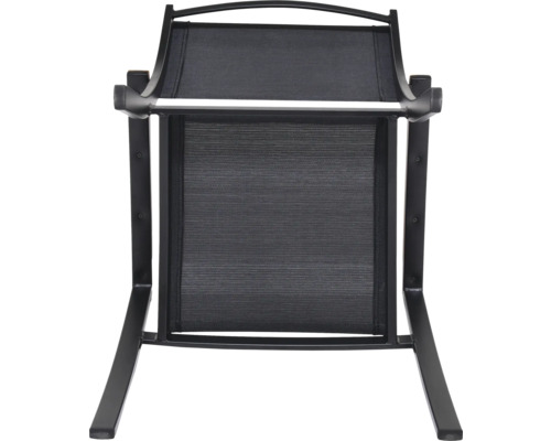 Zahradní křeslo s kovovým rámem a textilním potahem