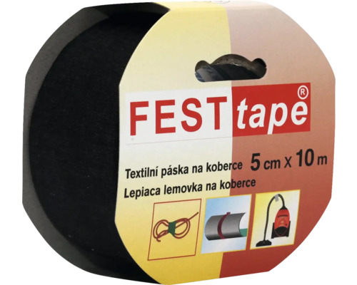 Kobercová páska FEST tape textilní černá 50mm x 10m