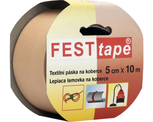 Kobercová páska FEST tape textilní béžová 50mm x 10m