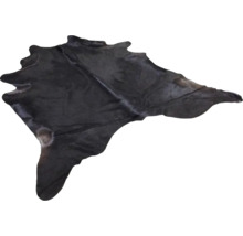 Pravá býčí kůže dekorativní černá 2-3 m2, ca.190-210 cm