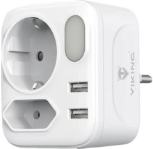 Síťový adaptér VIKING AC22 do zásuvky (výstup Schuko )
