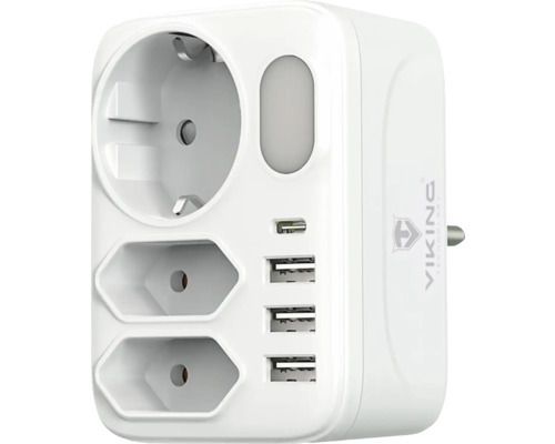 Zásuvkový adaptér s USB porty